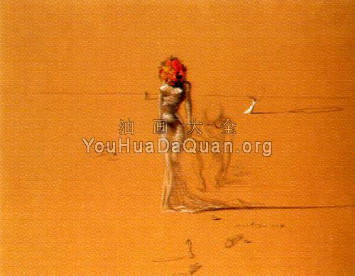 无题(以花为头颅的女人) - 萨尔瓦多·达利